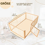 Montessori Bed For Kids and Toddlers from 6 month (EU Size 200x120 cm) - Goodevas
